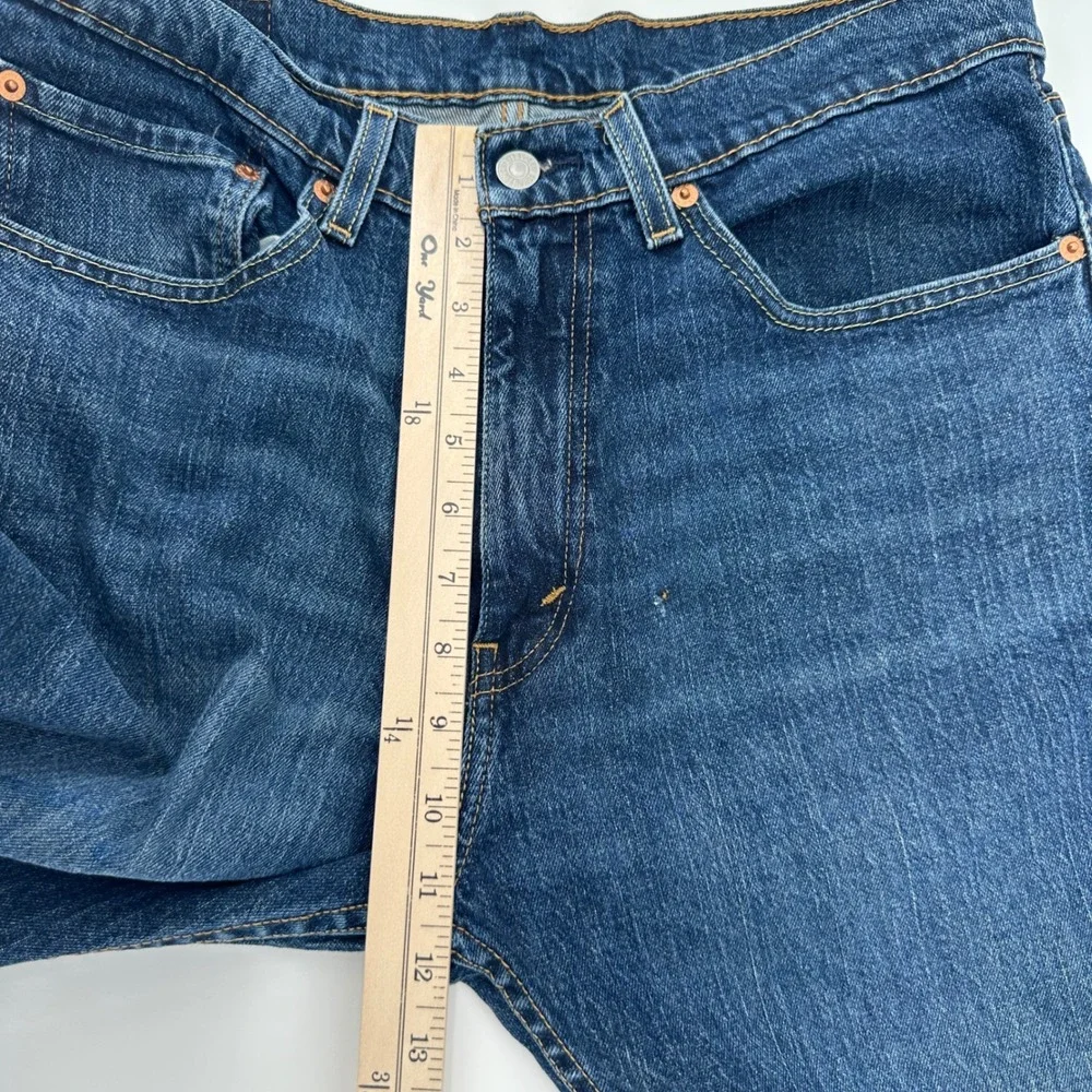 Levi Strauss 505 Mens W34‎ L32 Med Wash Straight Fit Denim Jeans